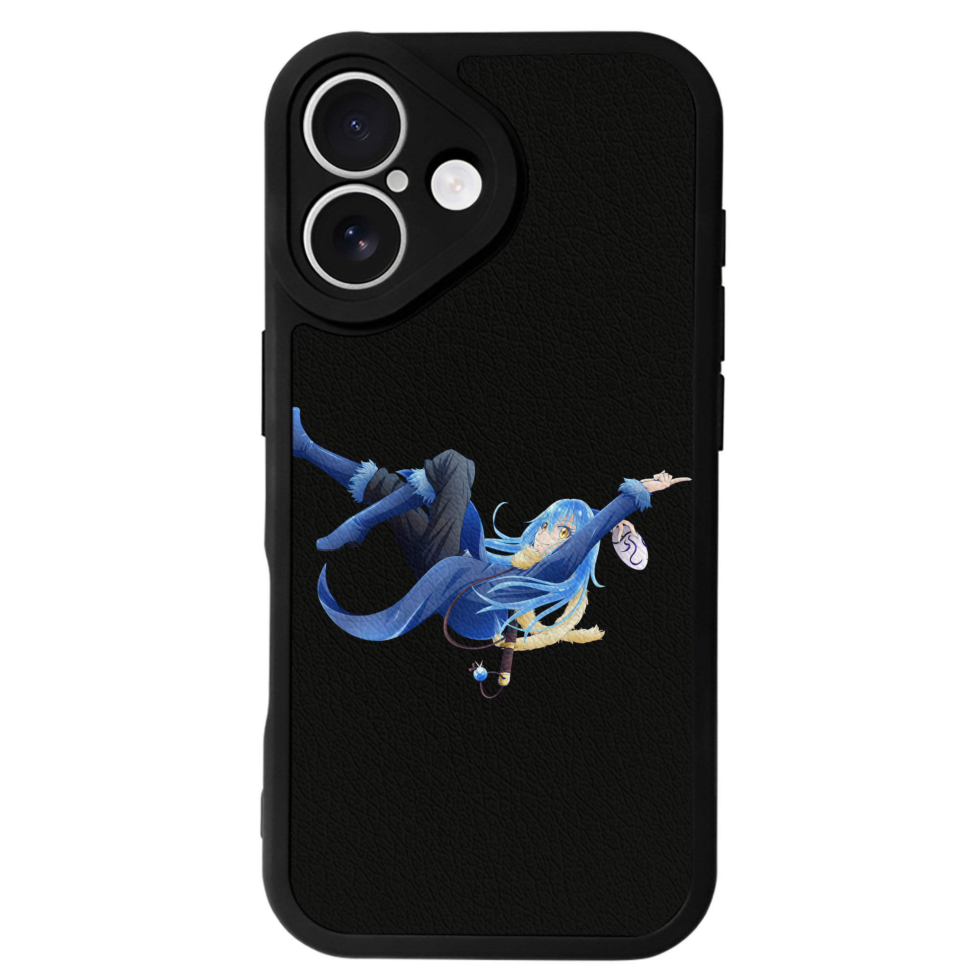 （画像用） 転スラ Regarding Reincarnated to Slime 【iPhone 16シリーズ対応】シリコンスマホケース（レザー調） 材質：シリコン